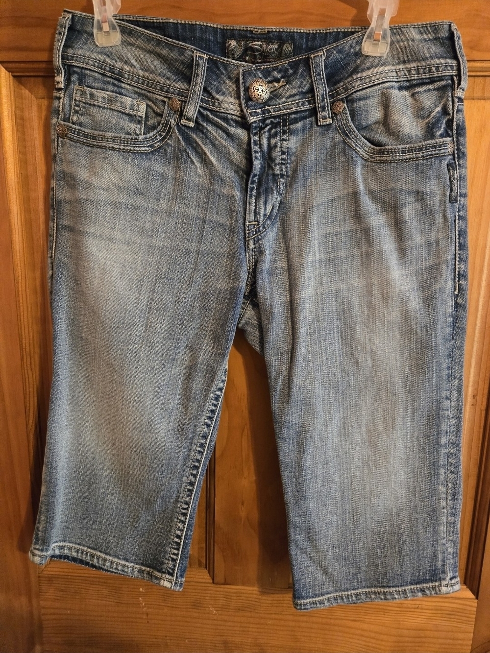 Silver Jeans Dark Indigo Denim Shorts